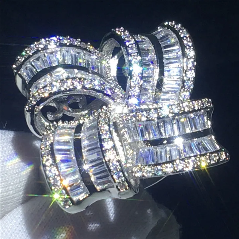 Joyería Hecha A Mano Con Flores Grandes, Anillo De Plata De Ley