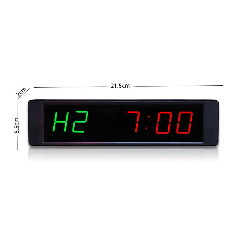 Digital-analoge LED-Wanduhr