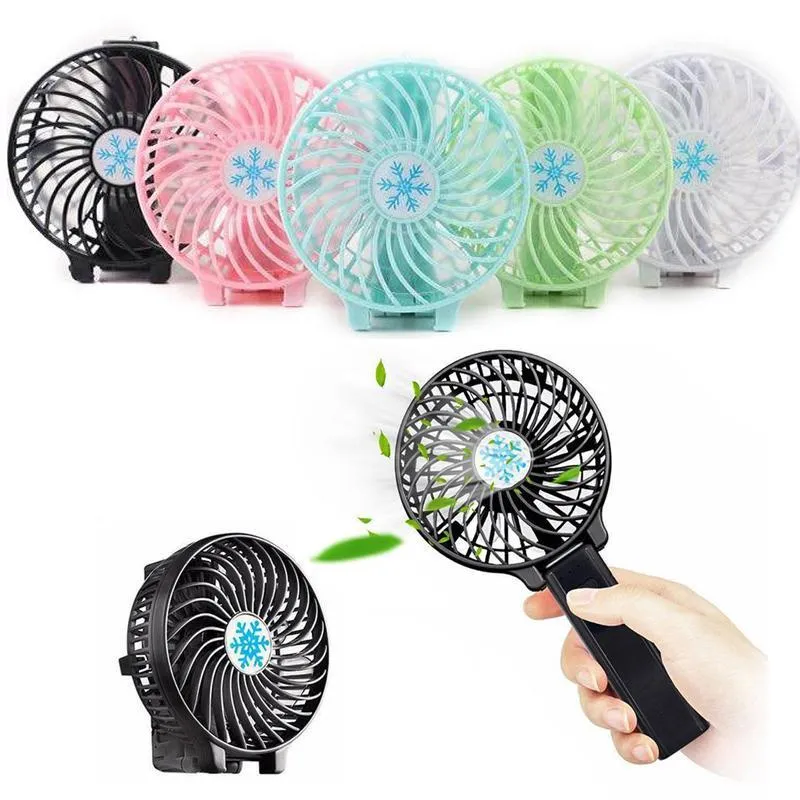 Ventila￧￣o do ventilador de bateria USB 18650 Ventila￧￣o dobr￡vel AR CONDIￇￃO Ventilador dobr￡vel Cooler dobr￡vel mini ventilador de resfriamento de m￣o para casa para casa