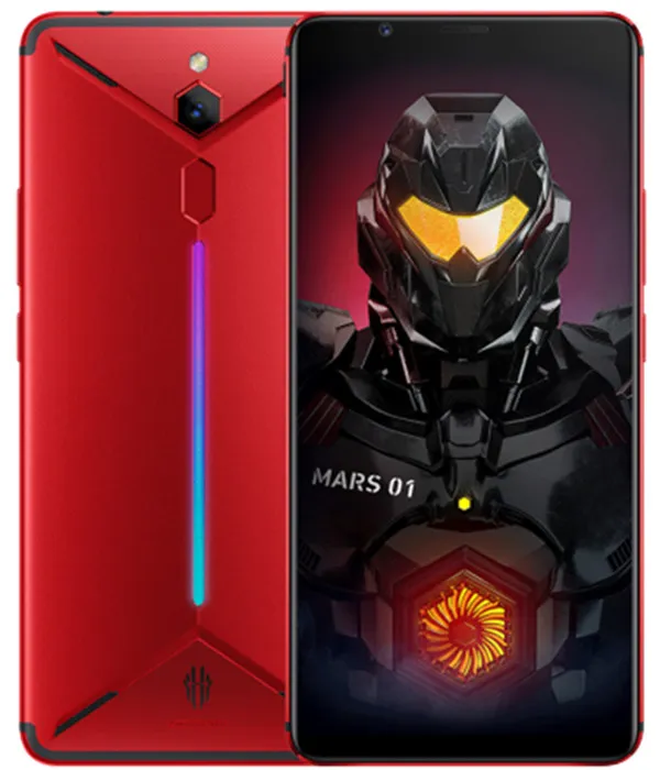 원래 Nubia Red Magic Mars 4G LTE 휴대 전화 게임 6GB RAM 64GB ROM Snapdragon 845 Octa Core Android 6.0 "화면 16MP 3800mAh FingerPirnt ID 스마트 휴대 전화