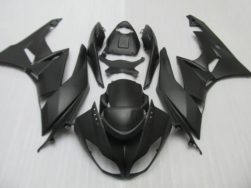 Darmowe niestandardowe zestawy targowe dla Kawasaki Ninja 2009 2011 2011 2012 ZX6R Black Chinese Fairings ZX 6R 636 ZX636 ZX-6R 09-12