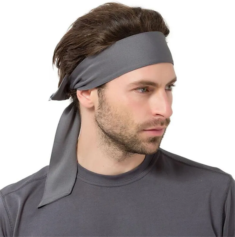 Hombres De La Moda Deporte Bandanas Sudor Sweatband Diadema Yoga
