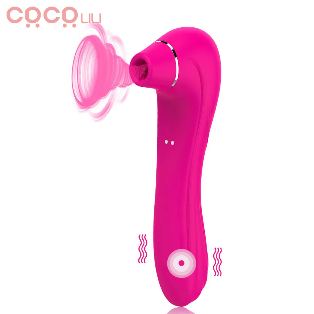 Vibromasseur suceur clitoridien Stimulateur point G Clitoris Dildo Vibromasseur Aspiration Vibration Patterns Étanche Oral Sex Toys pour Femme Y200616