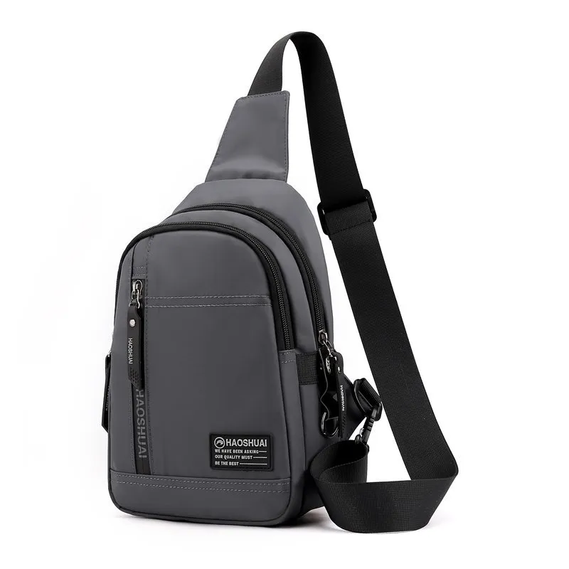 Bolso cruzado de cuero genuino para hombre, bolsos de bandolera para hombre,  a la moda, con