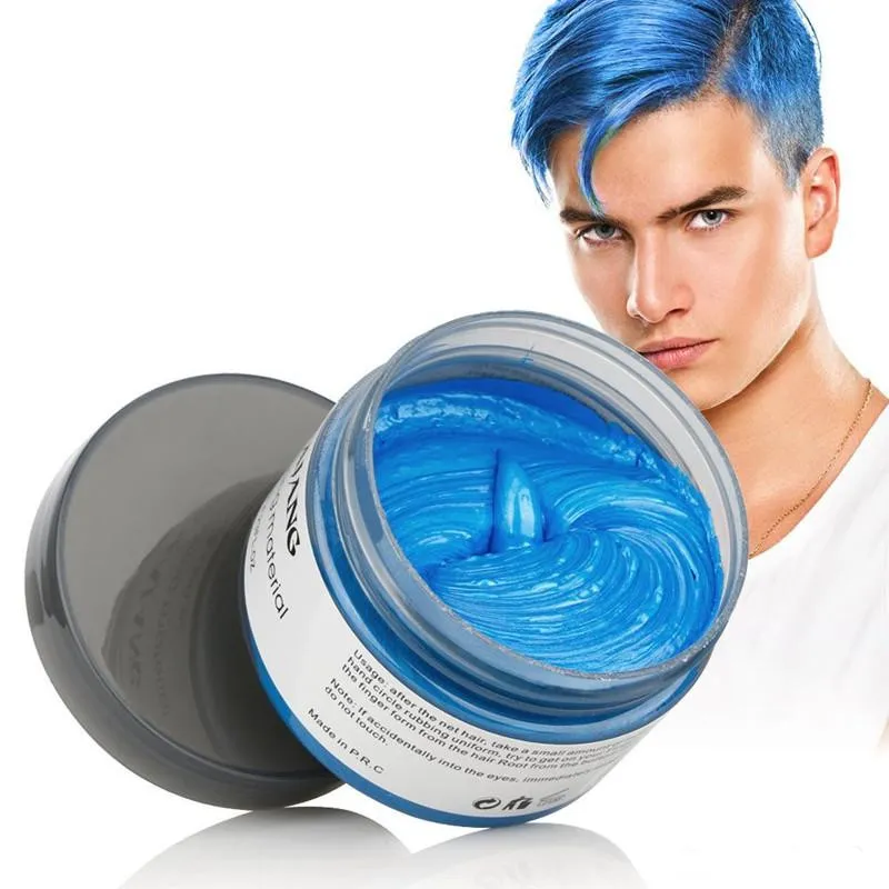 DHL Mofajang cera per capelli per lo styling dei capelli Mofajang Pomade Stile forte che ripristina Pomade cera grande scheletro affettato 120 pezzi / scatola di cartone 7 colori.