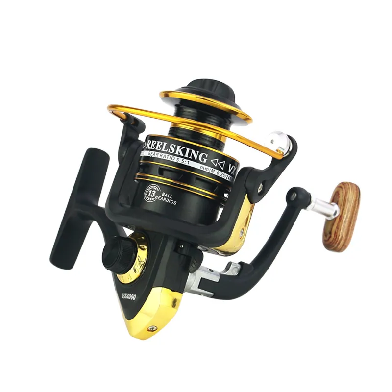 REELSKING VX 2500 700 Series Lews Hypermag Spinning Reel With Metal Spool  And Wooden Handle From Blacktiger, $15.67