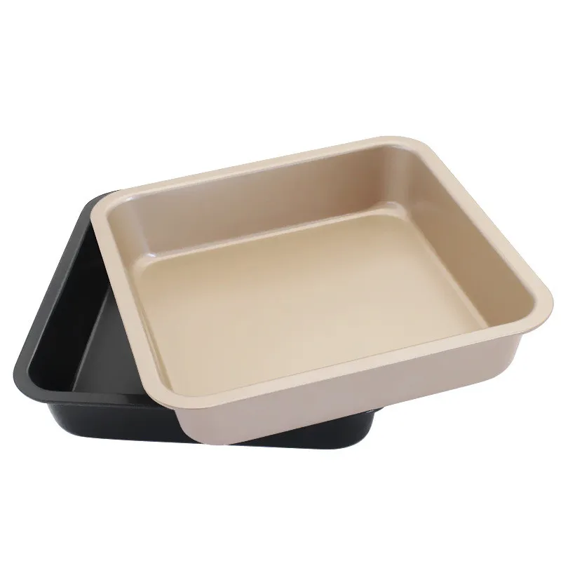 8 polegadas antiaderente Praça Baking Tray DIY bolo Bakeware pão de queijo Pão de metal Forno Pan Toast Tray