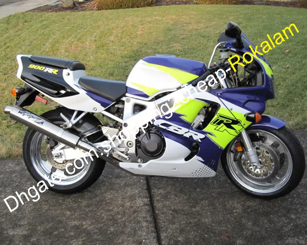 Moto Shell para Honda Caideiras CBR900RR CBR900 900RR CBR 900 893 RR ABS Body Fairing Azul Amarelo Branco 1994 1995 94 95