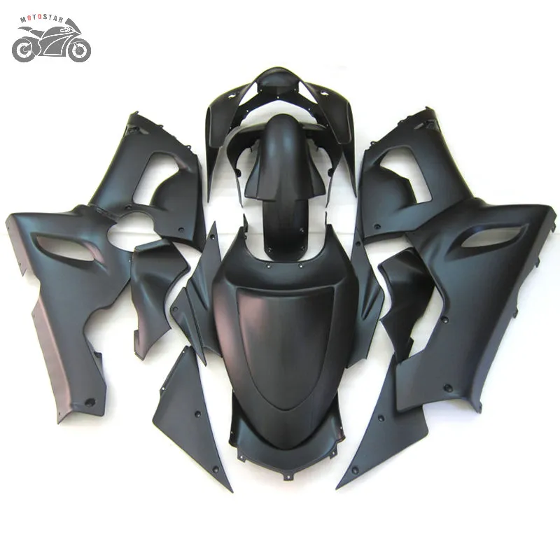 Bezpłatne niestandardowe wróżki Zestaw do Kawasaki Ninja ZX6R 636 05 06 ZX-6R 2005 2006 ZX 6R Matte Black Motorcycle Corings Zestawy