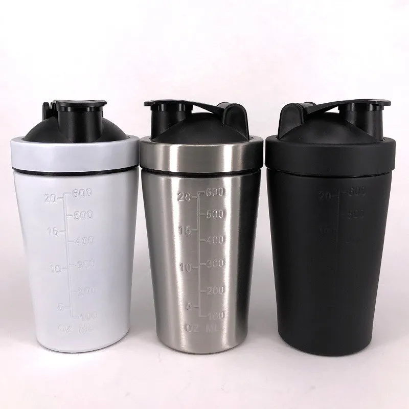 Stainless Steel Shake Cup Single Layer Fitness Protein Powder