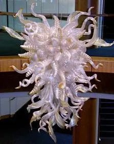 Hängsmycke Lampor 100% munblåst borosilikat Murano ljuskronor Pendant-belysning Konstbelysning Sheep Horn Glass Craftelier Crystal