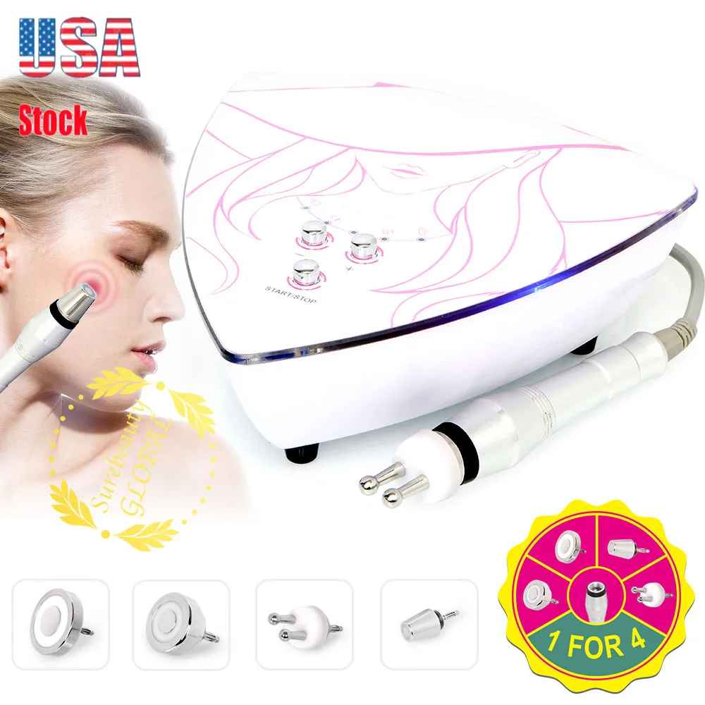 Thuisgebruik Draagbare Mini Bipolaire Radio Frequency Machine 2 Probes Anti-Aging voor gezicht en lichaam Huidverjonging Beauty spa salon machine