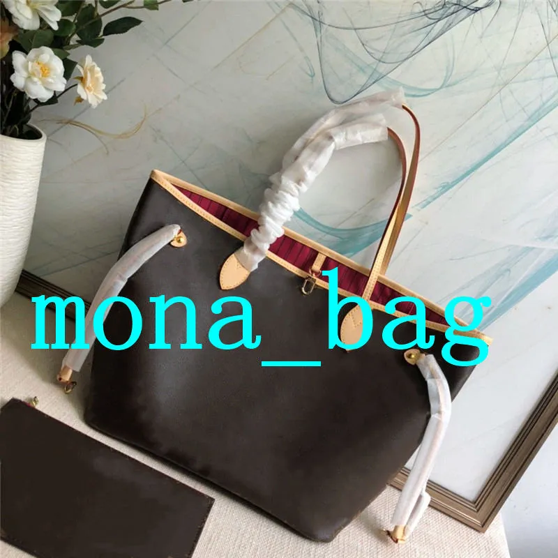 MONA_BAG Designer Luxury Handväskor Purses Axel Påsar Crossbody Bag med Women Clutch Wallet Card Holder Shopping Purse 7 Färger Size 32cm