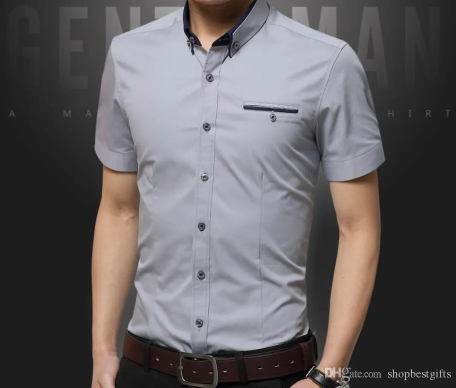 Модная стойка воротник деловая рубашка мужчины женские дизайн футболки с короткими рукавами хлопчатобумажный хип-хоп крутой топ хорошее качество