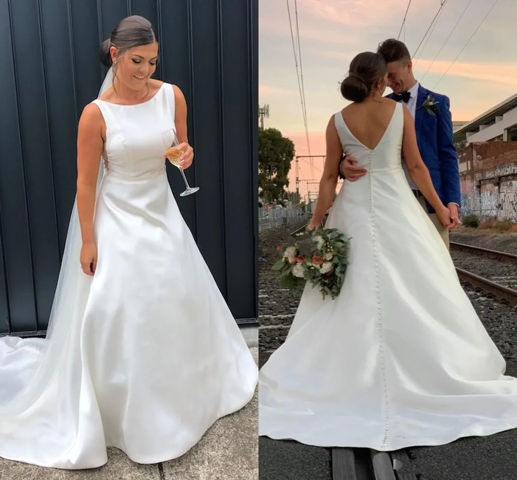 Fotos de vestidos simples para sales casamento