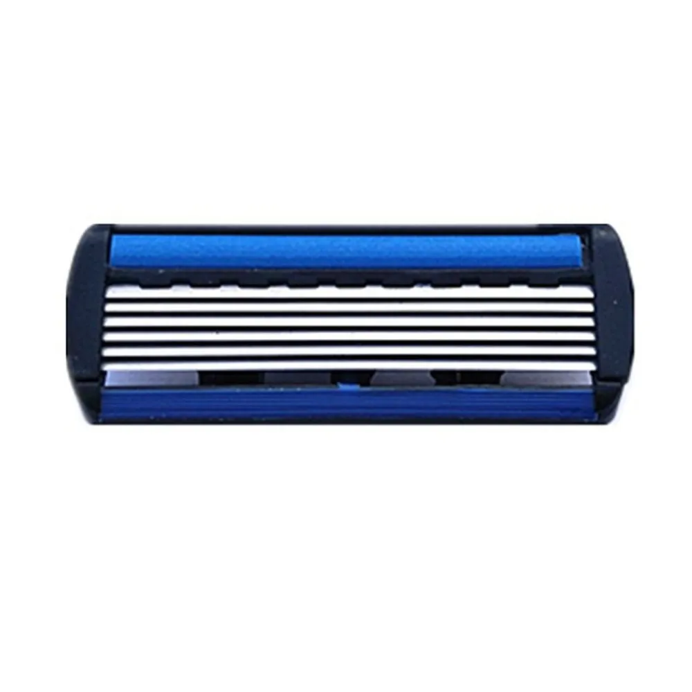 6 Guard Razor 6 Layers Men's Safety Razor 1 Razor Holder + 7 Replacement Blades Head ...
