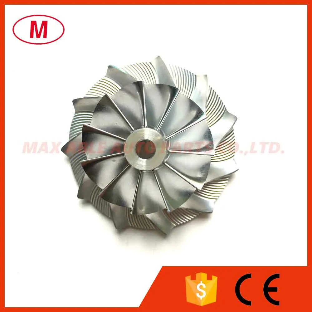 K04 5304-123-2032 34.53/50.96mm 11+0 blades Turbo Aluminum 2618/Milling/Billet compressor wheel for Peugeot 5303-970-0048 Turbocharger