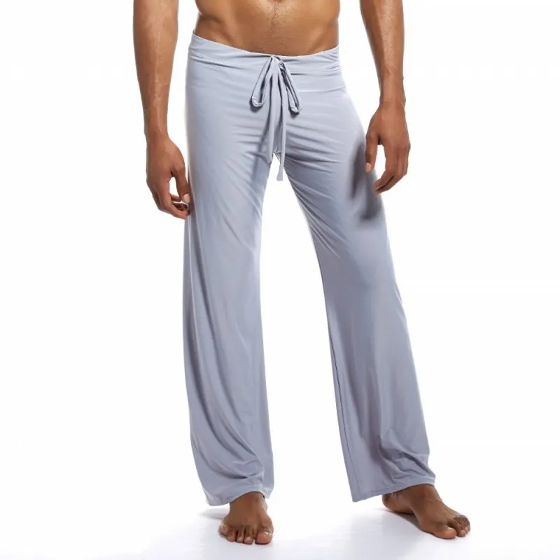 Sleepwear for men sexy underwear male pajamas home pants ropa underwear man tie leggings leisure pajamas pants sleep bottom