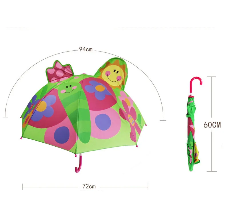 13 Styles Lovely Cartoon animal Design Umbrella For Kids children High Quality 3D Creative Umbrella baby Sun umbrella 47CM*8K C6128