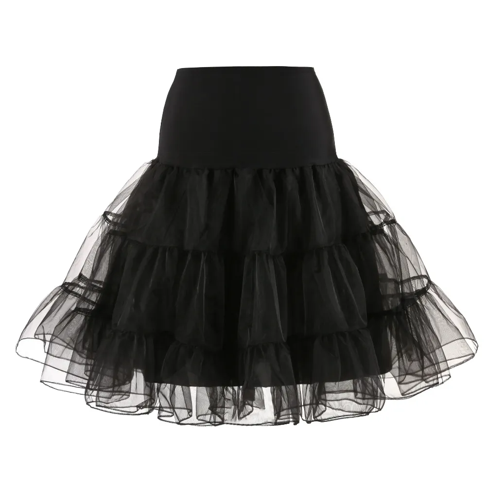 Ballet Lace Skirts Women Long Petticoat Ball Skirt Tutu White Black ...