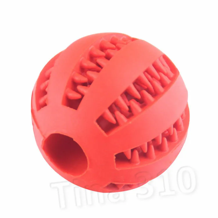 ペットのおもちゃゴム球のおもちゃの直径5cmの楽しさのゴムペットのおもちゃボール咀嚼歯のクリーニングボール犬用品T2I5598