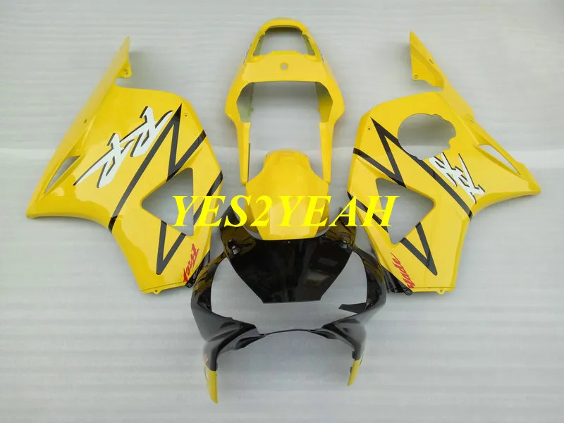 Kit de corpo de carenagem de injeção para Honda CBR900RR 954 02 03 CBR 900RR CBR900 RR 2002 2003 ABS Amarelo preto Carenagem de carroçaria + Presentes HC42