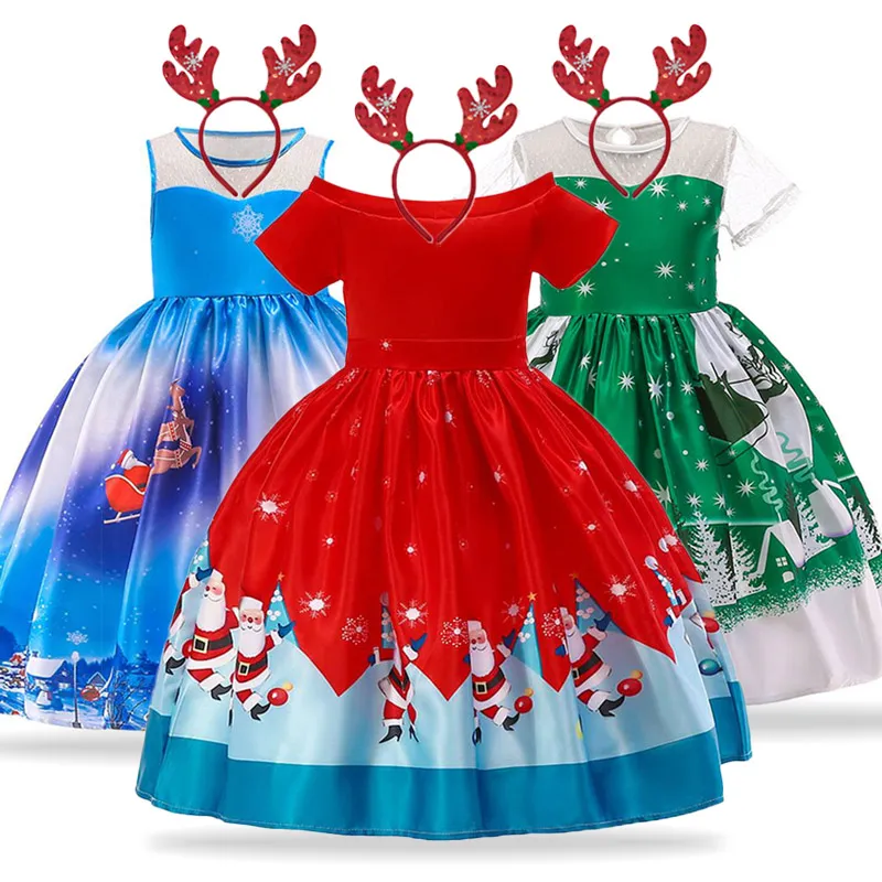 Nuevo Vestido De Navidad Para Niñas Vestidos De Para Niñas Vestido De Princesa Para Niñas De Fiesta De Noche De Niños 4 5 6 7 8 9 10 Años De 10,51 € | DHgate