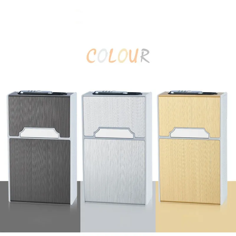 nice cigarette case Flip Open for 85mm King Size 20 Capacity Portable Cigarette Box Holder for Men Women Smoking Gift (Eagle) : Health & Household To damage caused by use with another product Luxury Electroplated Steel Cigarette Case
