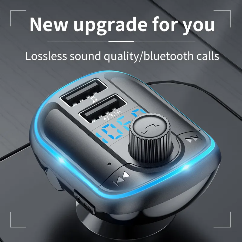 Lecteur MP3 Bluetooth voiture télécommande carte multifonctionnelle grand  écran>