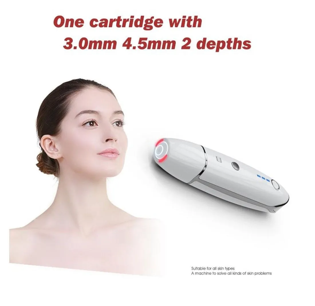 Mini HIFU lifting du visage élimination des rides resserrement de la peau thérapie par ultrasons focalisés à haute intensité 3.0mm 4.5mm V Max Radar Machine