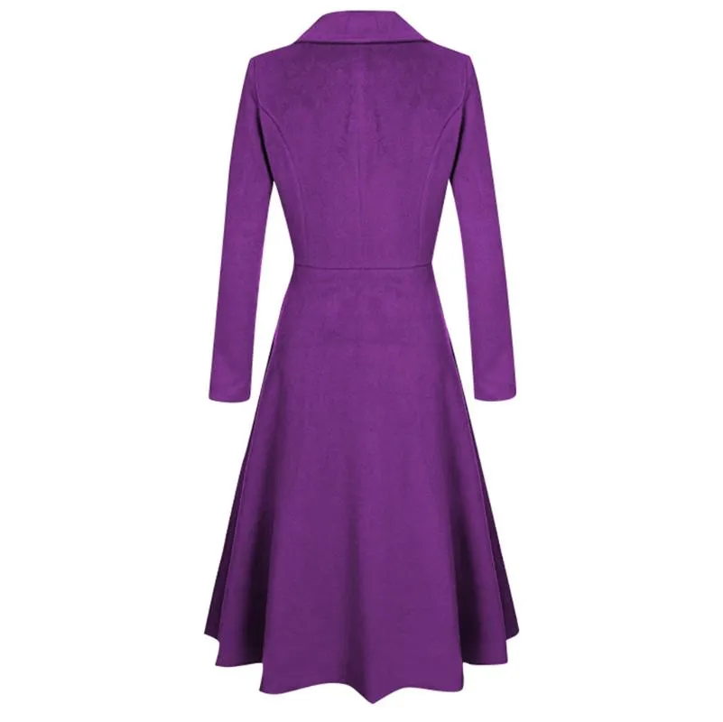 Ladies discount plum coat