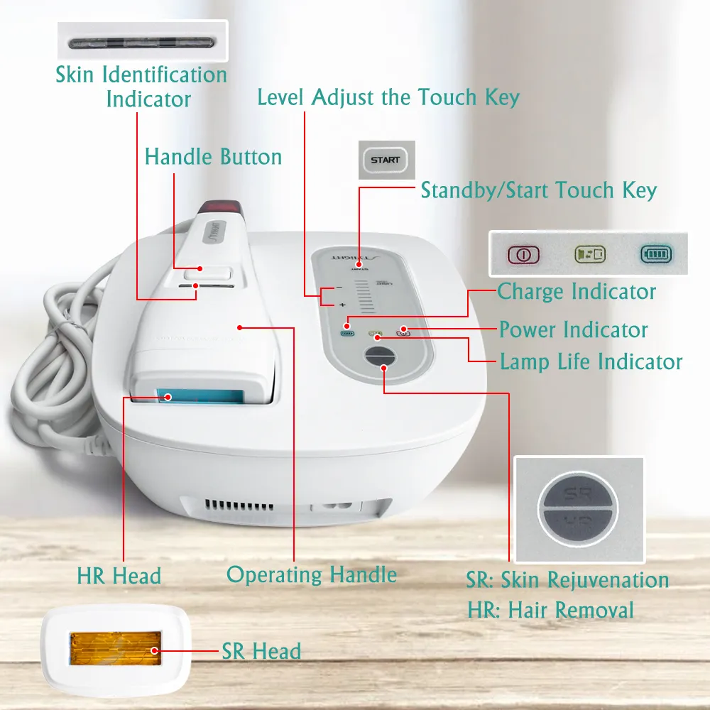 2018 best professional home use IPL hair removal machine