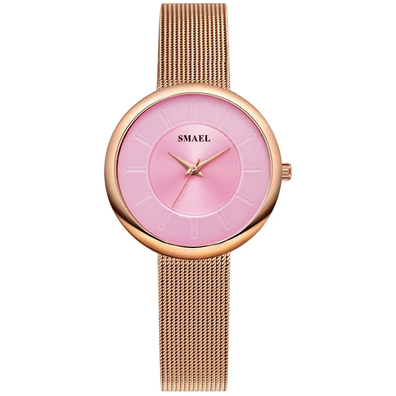 top femmes montre de luxe marque SMAEL montres femme numérique décontracté étanche montres à quartz horloges 1908 filles montres Waterproo305f