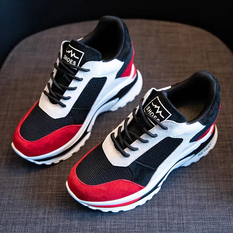 2018 Womens Cow Suede Chunky Sneakers Women With 8cm High Heel Breathable And Stylish In Mixed Colors For Leisure And Fashion From Chayuan99 71.45 DHgate.Com