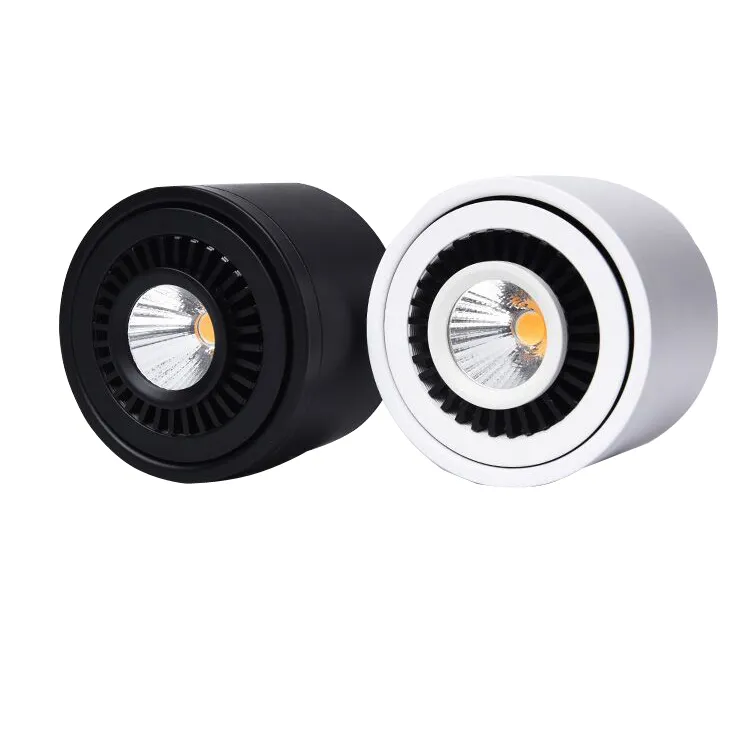 Surface Mounted LED COB Down light 360 Degree Rotating LED Spot Light 3W 7W 10W 18W Ceiling Lamp with LED Driver