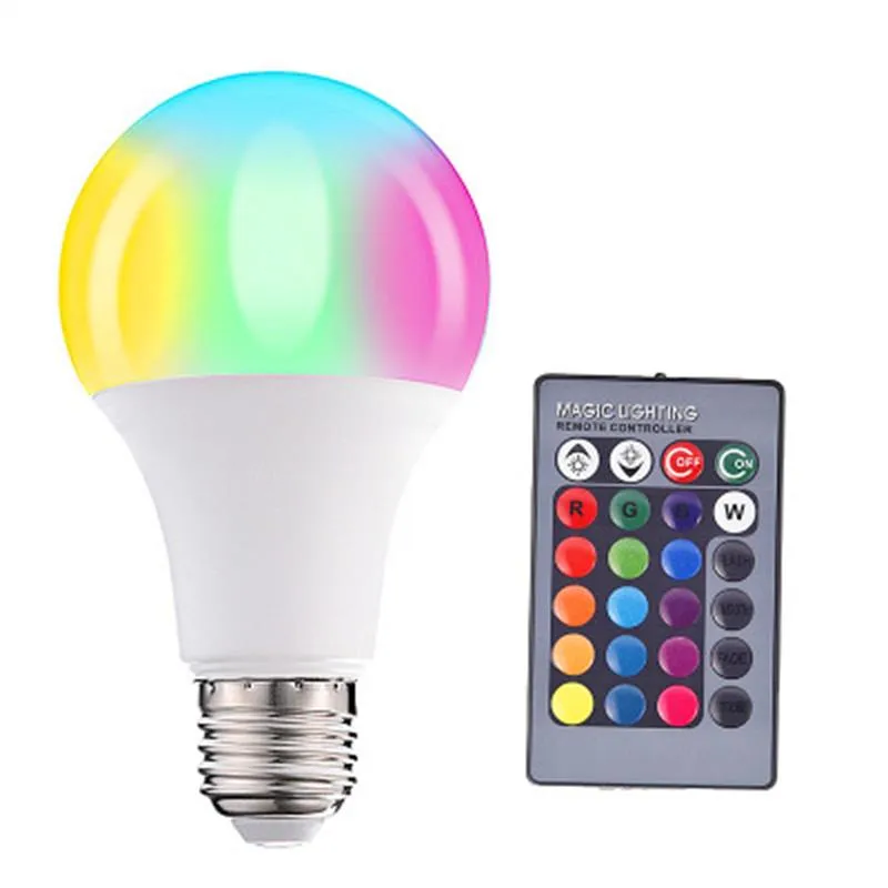 Ampoule Led Colorée À Couleur Changeante Avec Télécommande, Ampoule  Intelligente En Aluminium Plaqué Plastique Du 3,42 €