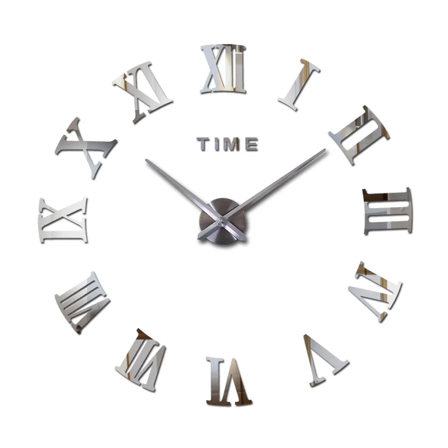37 "Oferta Specjalna Duża Akrylowa Lustro Zegar ścienny DIY Zegarek Kwarcowy Still Life Clocks Nowoczesne Dekoracje Wnętrz Dekoracji Salon Naklejki