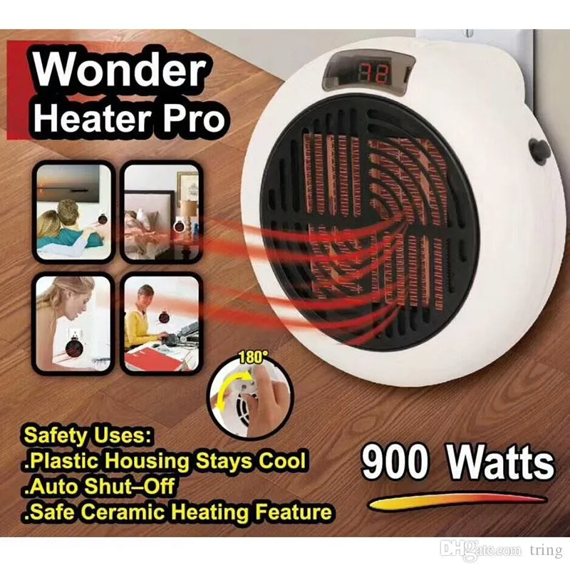 900W Portable Electric Space Heater Garage Hot Air Fan for Indoor