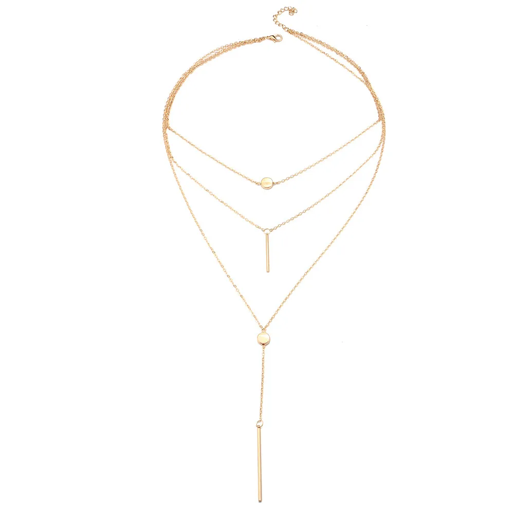 Collana con ciondolo alla moda Pendenti in argento oro individualità dell'anca per il regalo di capodanno di compleanno delle donne Drop Shipping