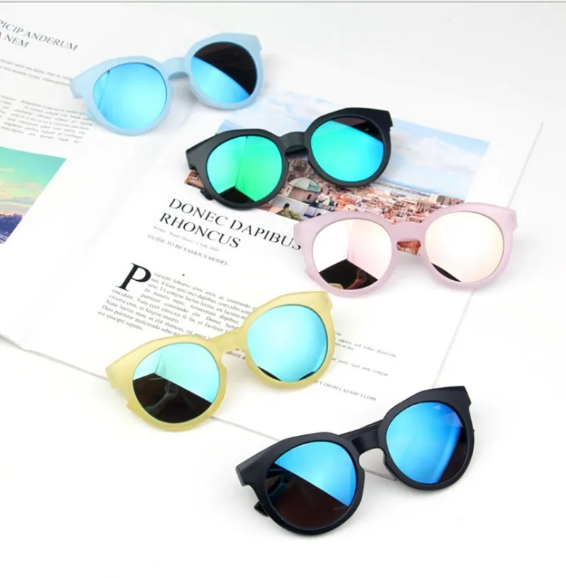 Kids Sunglasses Candy Color Girls Eyeglasses UV400 Protection Sun Glasses Children Beach Eyewear Summer Kids Accessories 6 Designs DHW3679