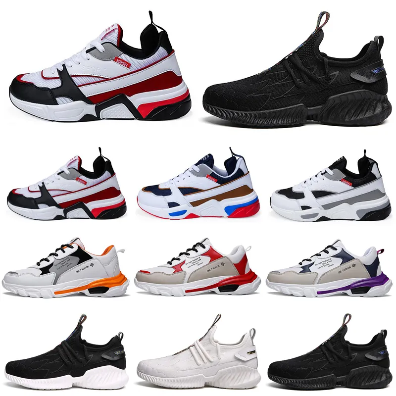 Discount Homens Running Shoes Black White Grey Roxo plataforma Triplo Mens S Trainers Walking Jogging Atlético Sport Sneakers 40-46