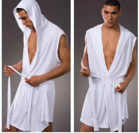 Accappatoi di seta di ghiaccio per gli uomini Gay Loungewear camicia da notte set di accappatoi kimono sexy accappatoi da uomo sexy pigiami da notte