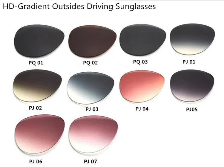 慣れ化されたHDグラデーションドライビングサングラスレンズUV400ミラー処方ゴーグルレンズサングラス0 --- -6.00Cheap Price