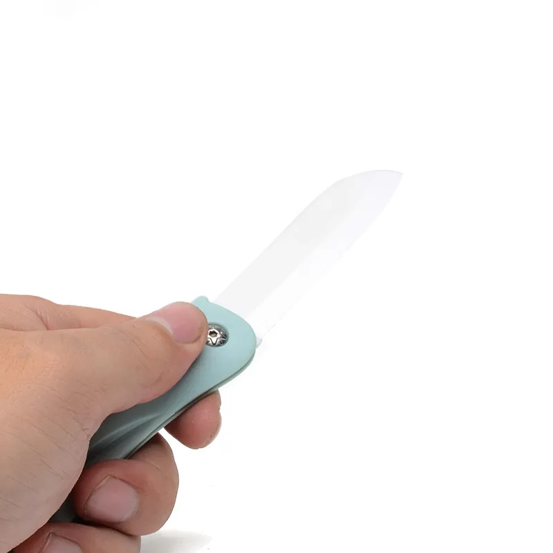 Foldable Ceram Ceramic Knife Gift Knifes Pocket Ceramic Folding Knives Kitchen Fruit Vegetable Paring Parer With Colourful ABS Handle 1310