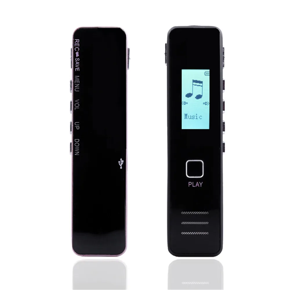 MROBO A10 Grabadora de voz profesional HD Reducción de ruido Reproductor de  pantalla a color MP3