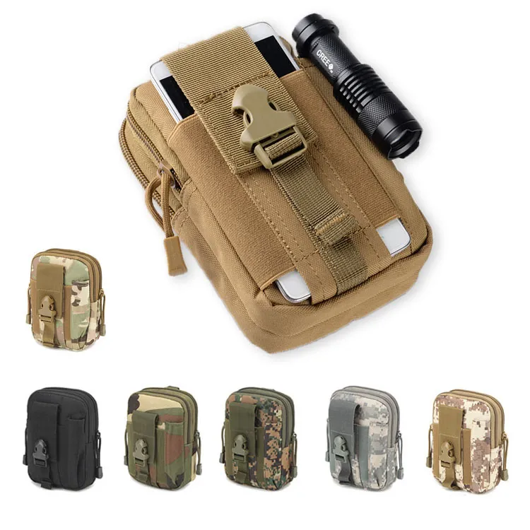 Universal Outdoor Tactical Holster Militär Molle Hip Waist Belt Bag Wallet Pouch Purse Telefon Fodral