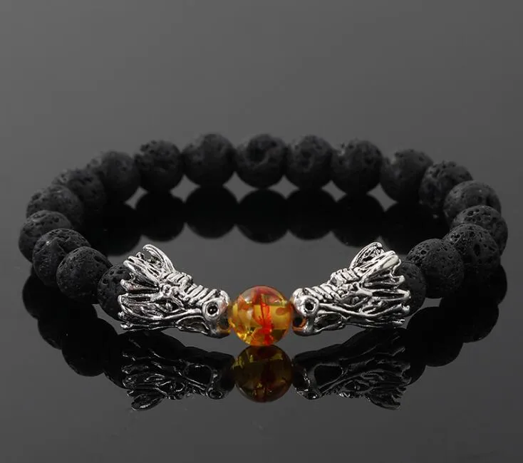Dragon Bracelet Stone Beads Bracelets For Women Pulseira Masculina Men Jewelry Bileklik Pulseira Mens 2019 Duddha Erkek Bilekli GB877