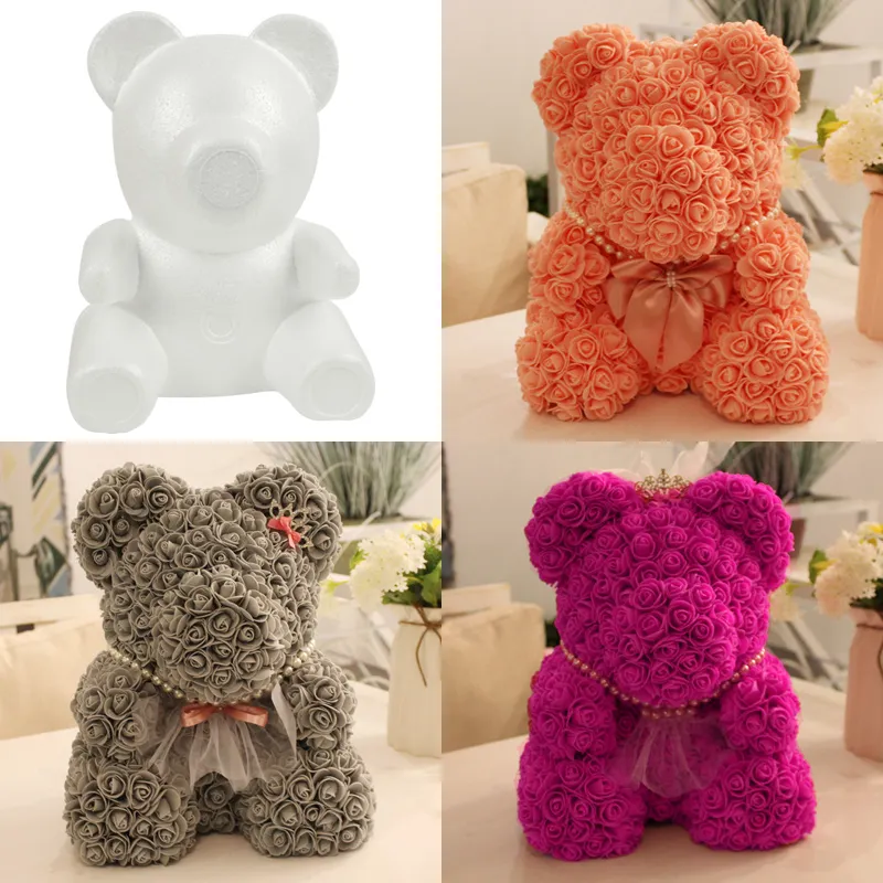 Modelado de flores Rose Bear de espuma de poligoam