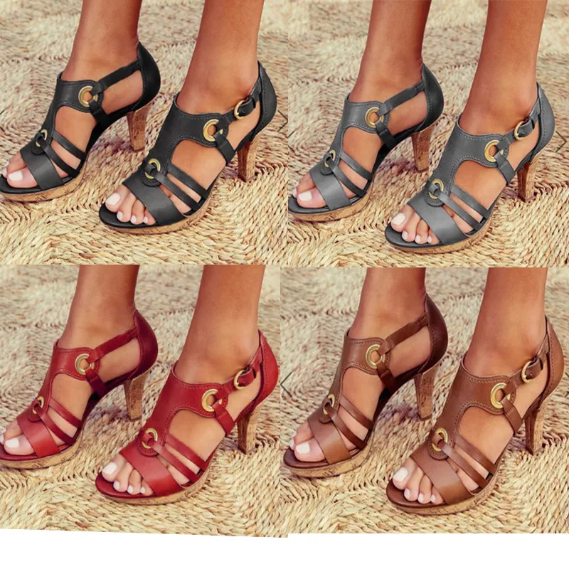 Designer wiggen schoenen vrouwen sandalen plus size hoge hakken zomer schoenen flip flop chaussures femme platform sandalen maat US4-12