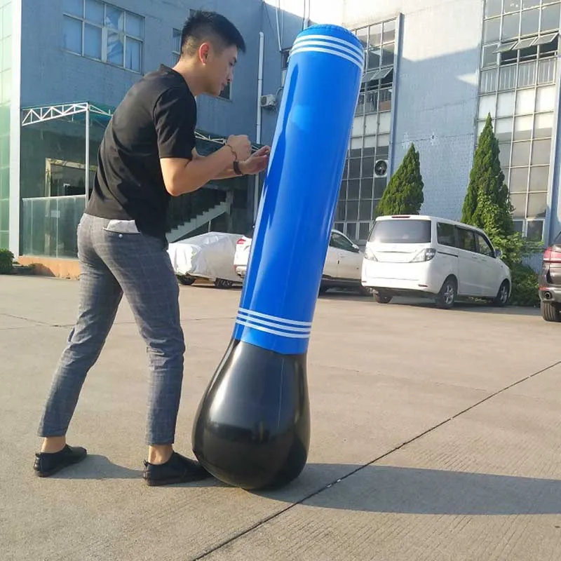 Inflatable Punching Bag Tumbler Training Fitness Kick Fight Punching Bag for Kids Adult KH889